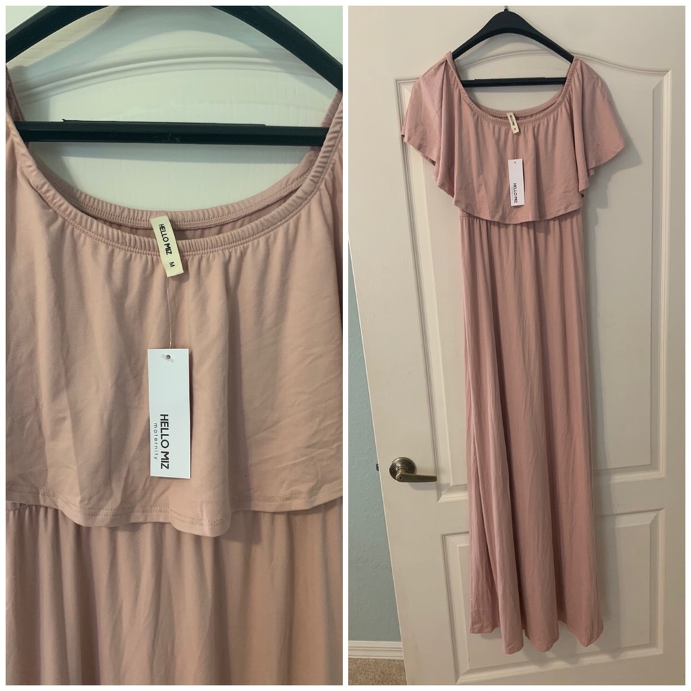 Blush maternity dress - size M